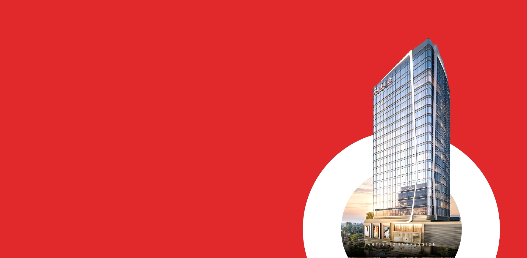 Main banner of Reach Airia Corporate Tower commercial project